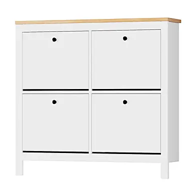 Shoe cabinet GOOD LACK Saga with 4 drop-down drawers