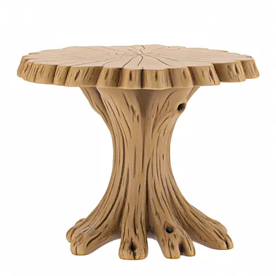 Solid Wood Round Coffee Table