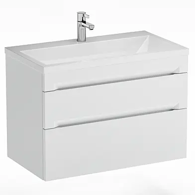 OM Wall-mounted Vanity with Sink Corner 80.2Y