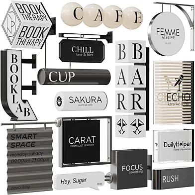 Set of exterior signs - 2