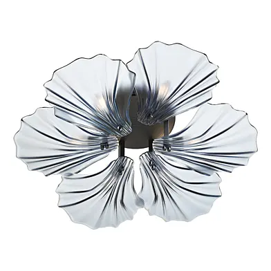 Stunning Glass Shell Flush Ceiling Light