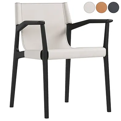 Cuoio Tessa Chair with Arms by Amura Lab