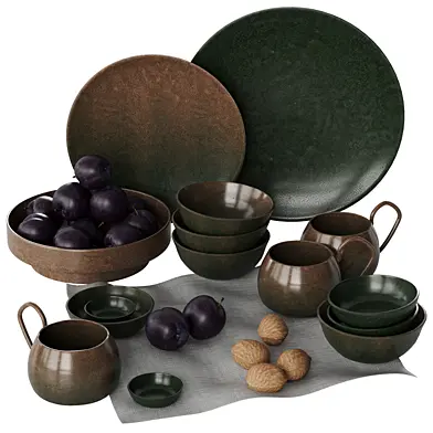 Ceramic dish set