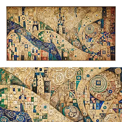 077 Frame Artwork 20 Abstract Mosaic Painting