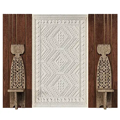 Wall panels headboard bed Russian style 031