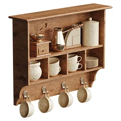 Vintage coffee shelf