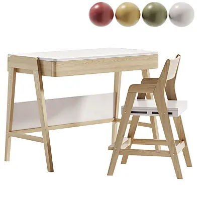 Vudi Kids Table and Chair, Growing table and chair for kids