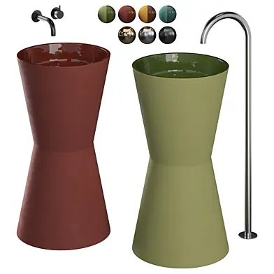 Freestanding Clay Basins FB II | Studio LOHO