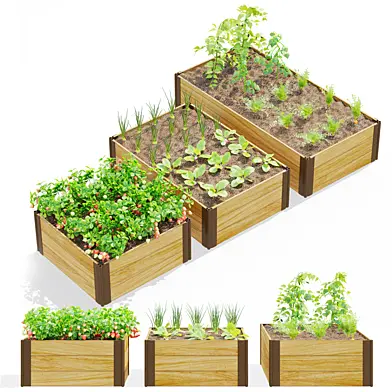 Vegetable garden beds H 45cm. | Kitchen garden.vol 8