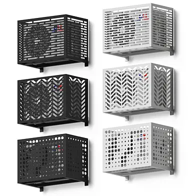 Set of facade baskets for air conditioner
