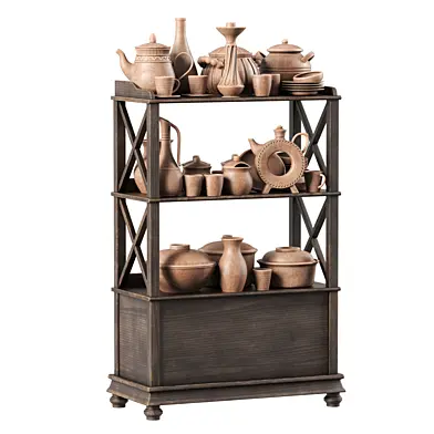 Dishes clay n21a