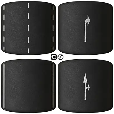Seamless material texture asphalt road surface with markings pavement