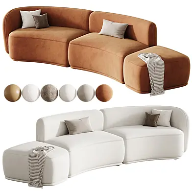 Rene Curve Modular Sofa