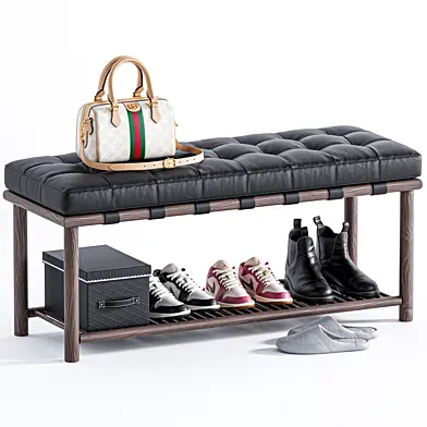 Shoe bench for the hallway
