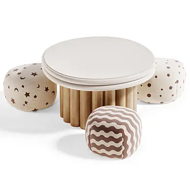 Children's table and chairs 46