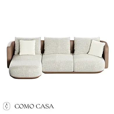 Sarnico sofa with ottoman from Como Casa