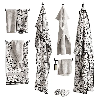 BW Dots Bathroom Accessories Set