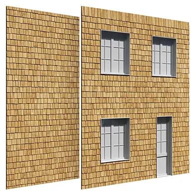 wood shingle siding pattern + RailClone