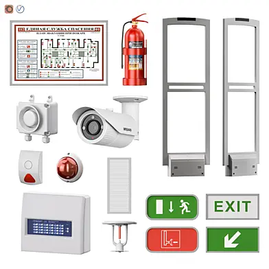 Set of security and fire alarm system 10