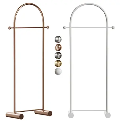 Floor coat rack-rail