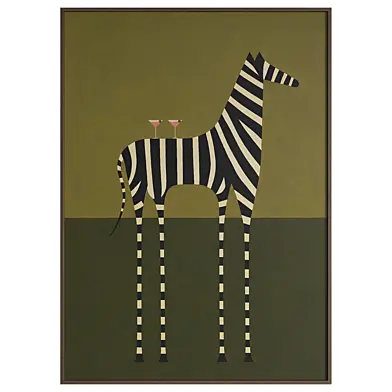 Abstract Zebra Wall Art