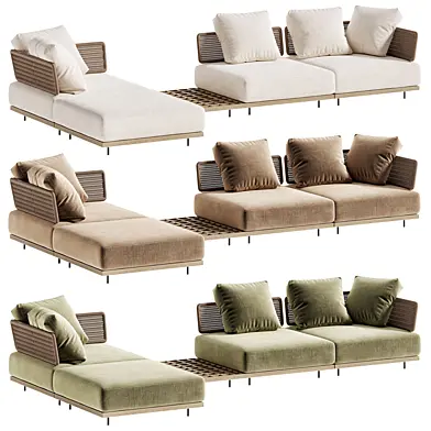 Quadrado Outdoor Sofa by Minotti