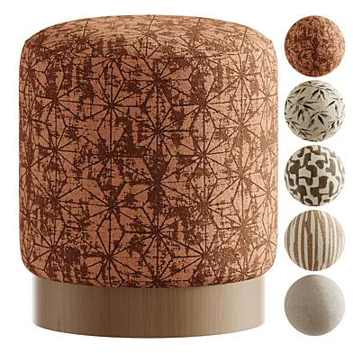 Linen Pouffe