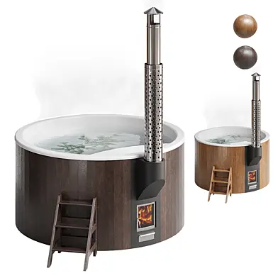 Bentwood composite baths with integrated stove