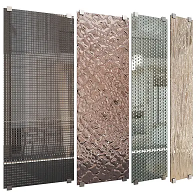 Glass partitions set 18 (4 textures and colors)