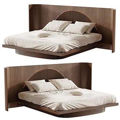 High Light Lighted Platform Bed King