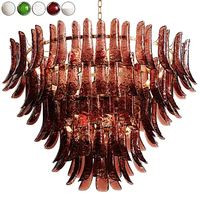 Lobby Vine Chandelier by Lampatron || Chandelier LOBBY VINE with a cascade of glass