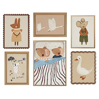 Set of paintings for the children's room