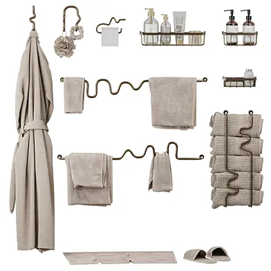 Decorative set for bathroom 03