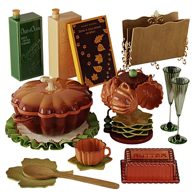 Autumn pumpkin set