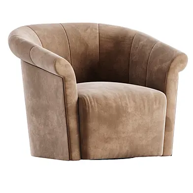 Arleta Roll Arm Swivel Chair