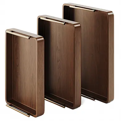 Wooden storage tray 01