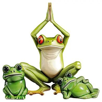 Frogs Ceramic Sculpture