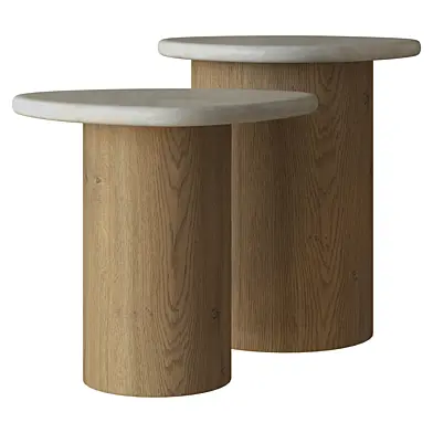 EDEN MARBLE END TABLE