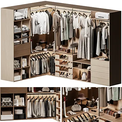 Corner Wardrobe System 01
