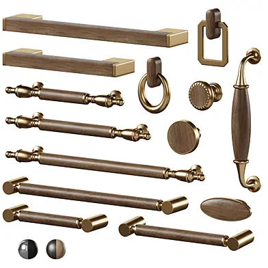 Wood and metal furniture handles by Aliexpress