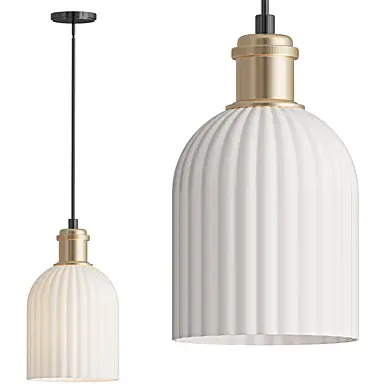 Black Antique Brass Stem hung Island Light