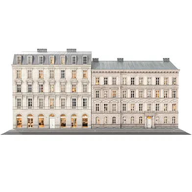 Historic Facade Building Set 01