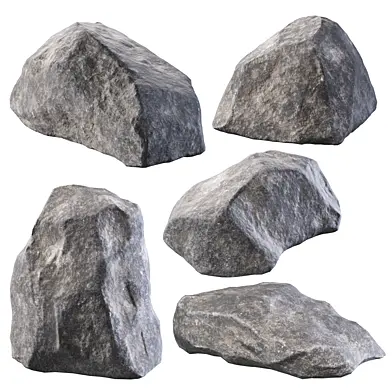 Low Poly Rocks 19