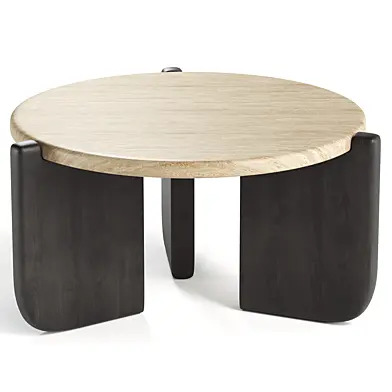 Yolande Travertine Coffee Table 45cm