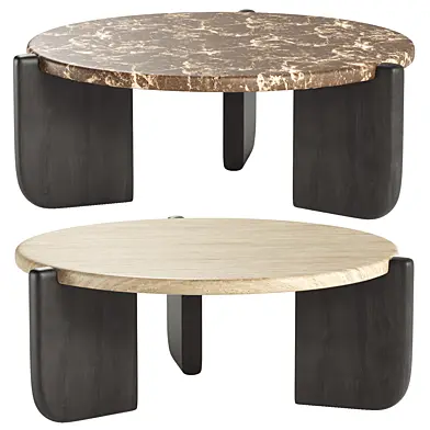 Yolande Travertine Coffee Table 51cm