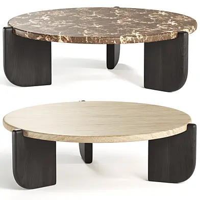 Yolande Travertine Coffee Table 60cm
