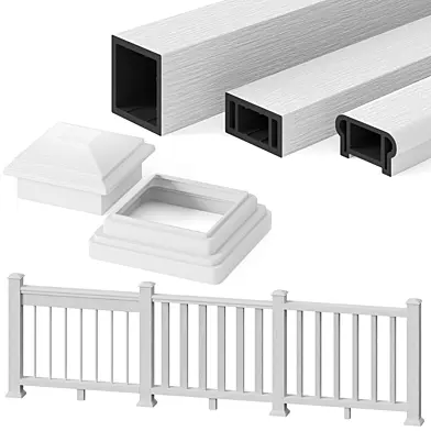 OM EasyDecking "Ko-Ex" Fencing Section | White