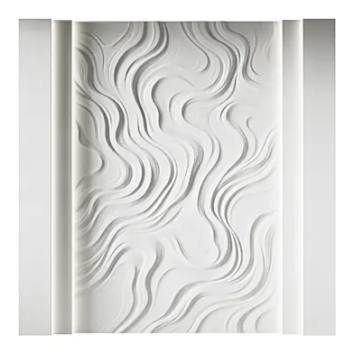126 Decorative plaster 3D panel 83 Bas-relief "Waves"