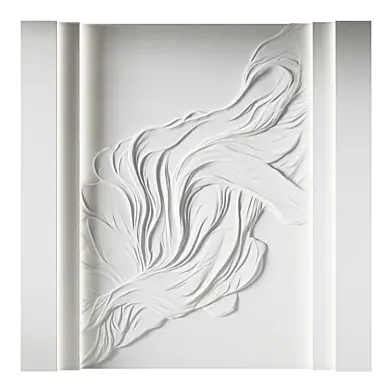 137 Decorative plaster 3D panel 94 Bas-relief "Wind Waves"