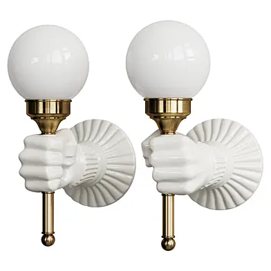 Sconce Ruka Prometeya with Globe shade by Chronosfactor
